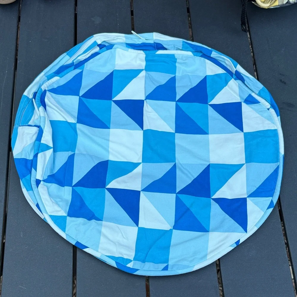 Blue Geometric Dog Bed Cover size small - Picture 2 of 4